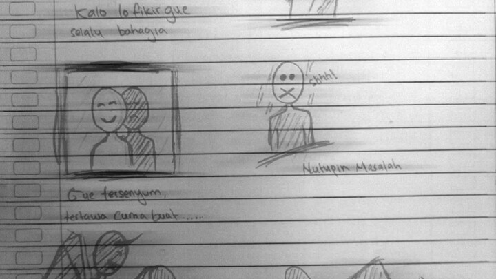 senyum adalah topeng terbaik untuk menutupi masalah