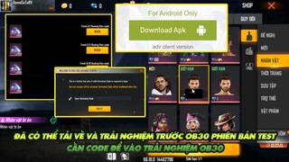 Free Fire| Đã có thể tải về và trải nghiệm sớm phiên bản mới OB30 server thử nghiệm