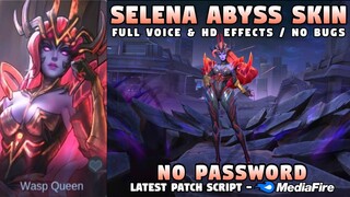 Selena Lady Vengeance Abyss Skin Script No Password | Full Sound & HD Effects | Mobile Legends