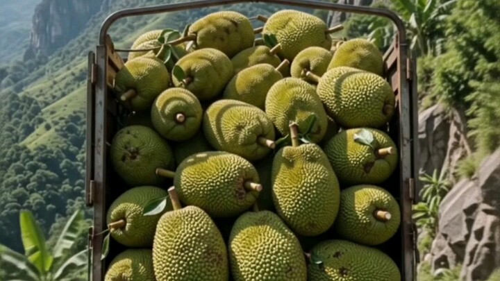 Nature’s Giant Fruit Has a Wild Story!❤️#Jackfruit #NatureLovers #fyp #wildlife #viralreels