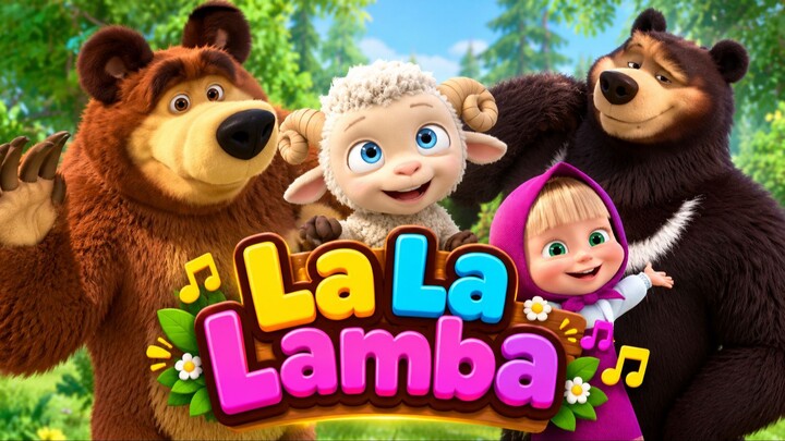 La La Lamba 🐑🎶 | Cute Animal Nursery Rhyme | 3D Kids Song