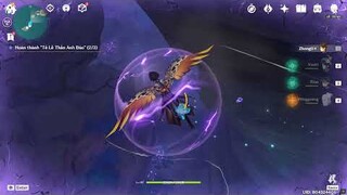[Genshin Impact 2.0] phá kết giới - nv tế lễ thần anh đào - [ warning điện giật đó ae]