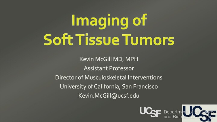 Imaging of Soft Tissue Tumors