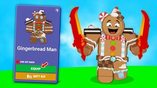 The Gingerbread Man KIT* makes PLAYERS CRY! in ROBLOX Bedwars...