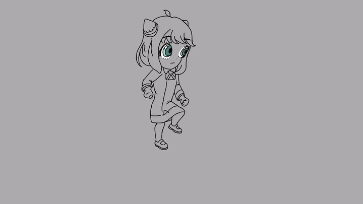 I tried animating Anya from SpyXFamiliy using Flipaclip