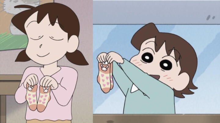 [Crayon Shin-chan] Xiao Meiya and Xiao Mengya are so cute!