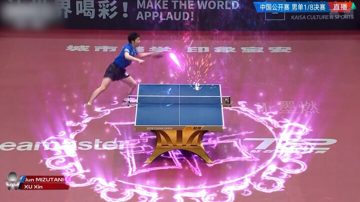 [Special Effects Table Tennis] Xu Xin completely defeated Mizutani Jun, this is the most creative go