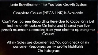 Jamie Rawsthorne Course The YouTube Growth System download