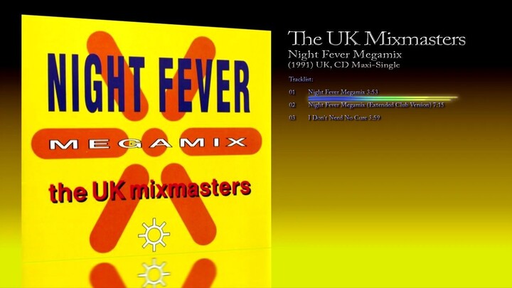The UK Mixmasters (1991) Night Fever Megamix [CD Maxi-Single]