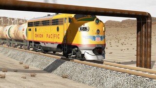 Trains vs Low Pipes | BeamNG.Drive