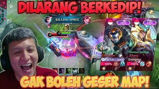 MAIN MOBILE LEGENDS TAPI DILARANG BERKEDIP DAN GESER MAP LAWAN COMBO TOP GLOBAL ZILONG DAN JOHNSON !