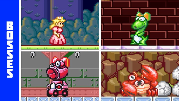 Super Mario Advance (GBA) - All Bosses