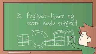 College Life Part 1 (Paglipat lipat ng room kada subject) | Pinoy Animatio