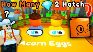 😳How Many Gems to Hatch New Huge Egg All Night in Pet Simulator X Autumn Update!