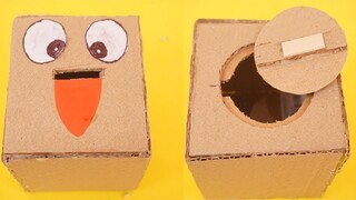 Làm Hộp đừng tiền lì xì - Cách làm hộp đựng tiền | How to make Safe Box Saving Money from Cardboard