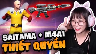 [FREE FIRE] MISTHY khám phá sức mạnh combo SAITAMA + M4A1 THIẾT QUYỀN mới!