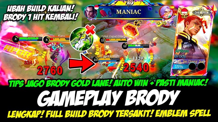 CARA MAIN BRODY AP BREN + TIPS JAGO BRODY GOLD LANE❗BUILD BRODY TERSAKIT 2024❗GAMEPLAY BRODY M5