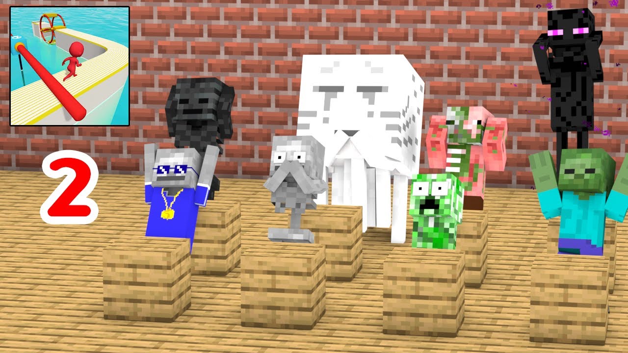 Monster School : STUMBLE GUYS CHALLENGE - Minecraft Animation 