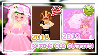 [ Part 1 ] 🤩💯 RATING ALL MY OLD OUTFITS! // Roblox Royale High