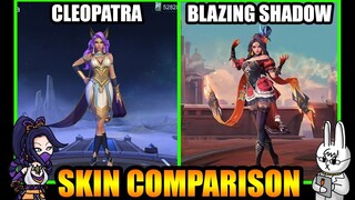 ESMERALDA BLAZING SHADOW EPIC SKIN EFFECTS VS. CLEOPATRA SKIN - MLBB SKIN COMPARISON SERIES