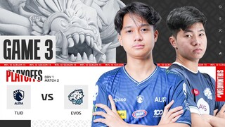LIQUID AURA vs EVOS GLORY | Playoffs Day 1 | Game 3 | #MPLIDS13