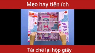 Cách tái tế sử dụng lại hộp giấy                #videohaynhat