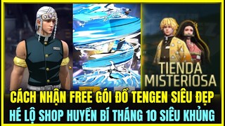 (Free Fire) Hé Lộ Shop Huyền Bí Mới Tháng 10 Mở Bán Đồ Demon Slayer, Cách Cày Sao Nhận Đồ Tengen