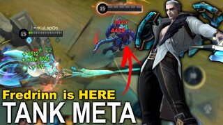 Fredrinn is HERE! A NEW TANK META | FREDRINN GAMEPLAY | MLBB