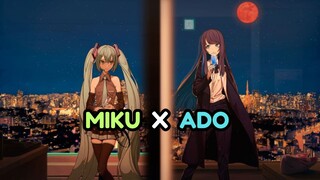 TAMPILAN MEMUKAU DARI HATSUNE MIKU DAN ADO!!!