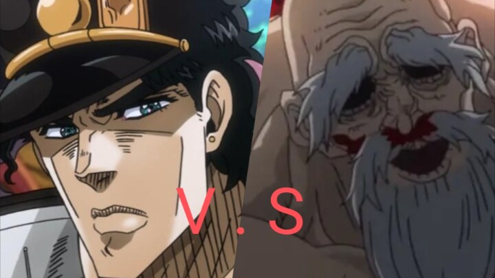 The invincible Jotaro fights with Zeus on behalf of mankind