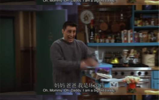 Haha, ai mà chưa xem đoạn này thì mình buồn lắm luôn đó, Joey hài quá chừng luôn