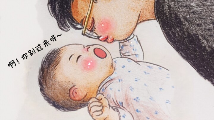 Don’t come over! This cute, feisty little baby is just too adorable!