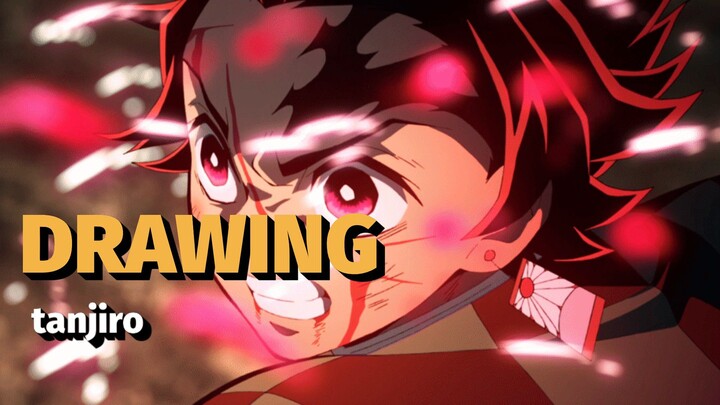 drawing tanjiro part 2