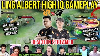 SUMPAH LING ALBERT TRLALU LICIN! REACTION STREAMER RRQ VS ONIC MPL SEASON 10