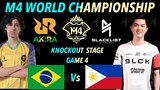 [GAME 4] RRQ AKIRA VS BLACKLIST | M4 World Championship | Ika-2 Araw ng M4 Knockout Stage