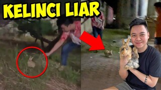 NEMU KELINCI LIAR DI DEPAN RUMAH! LANGSUNG TANGKAP! *kaget banget*