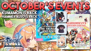 NEW EVENTS IN OCTOBER, KUMAMON GACHA IS BACK! - RAGNAROK MOBILE