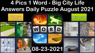 4 Pics 1 Word - Big City Life - 23 August 2021 - Answer Daily Puzzle + Daily Bonus Puzzle