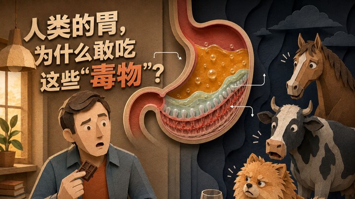 Why can the human stomach dare to digest these “toxins”?