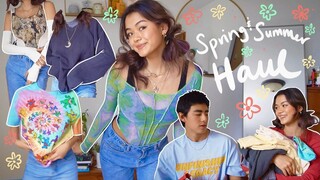 spring & summer TRY-ON HAUL ✿ (thrifted, depop, & small businesses!!) ‧͙⁺˚*･༓☾