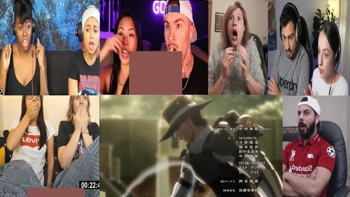 ATTACK ON TITAN EPISODE 3X1 REACTION MASHUP!!