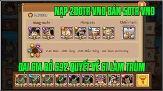 HTDC - Bỏ Acc Trùm S92 Đã Nạp 200TR Về S1 Làm Ngũ Hoàng Quẩy Khuynh Đảo Sever...S1 Lại Dậy Sóng!!!