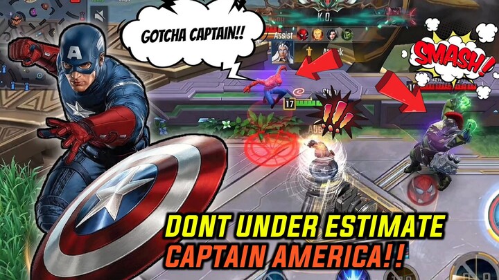 LEADING THE VICTORY: DONT UNDER ESTIMATE MY GIRL LINE UP | CAPTAIN AMERICA GAMEPLAY
