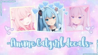 Aesthetic Catgirl decals/decal id | For your Royale high journal =^•^=