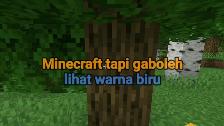 minecraft tapi gaboleh lihat warna biru