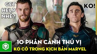 Top 10 Phân Cảnh Thú Vị Không Có Trong Kịch Bản Marvel | Ten Tickers