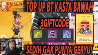 🔥🔥TOP UP DAILY BLACK TICKET & 3 GIFTCODE DARI GM [SEDIH GAK ADA GERYU] - ONE PUNCH MAN:The Strongest