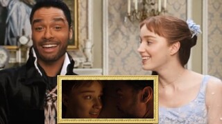 BRIDGERTON Stars Pheobe Dynevor & Regé-Jean Page Rewatch their burning Cottage Scene | Netflix