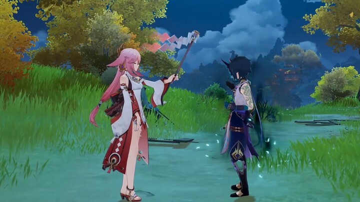 "Genshin Impact" Yae Kamiko's new standby animation interaction "Lightly Awakening the Sleeping Mind"