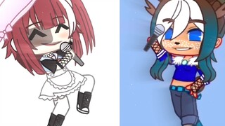 Outfit Battle but it's FNF [] Trend || Gacha club || Meme #shorts